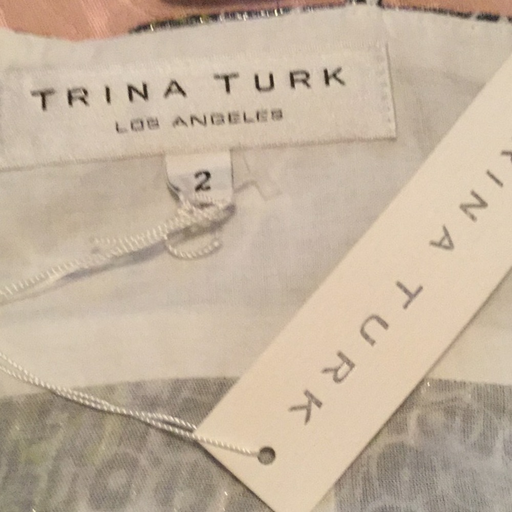 Trina Turk cotton spaghetti strap dress - Picture 6 of 7